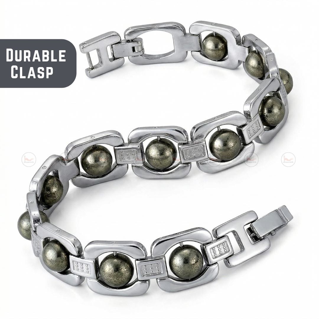 Pyrite Metal Bracelet