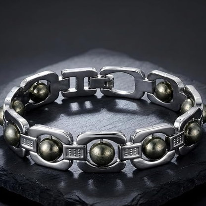 Pyrite Metal Bracelet