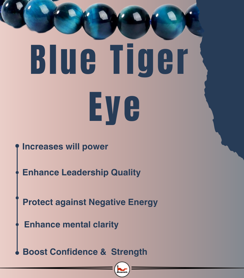 Blue Tiger Eye (Diamond Cut)