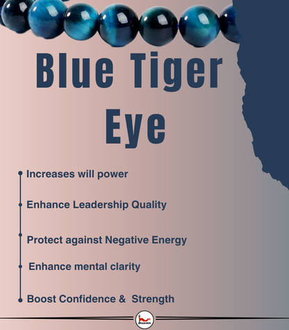 Blue Tiger Eye (Diamond Cut)