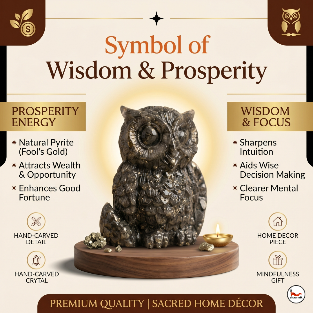 Raw Pyrite Big Owl