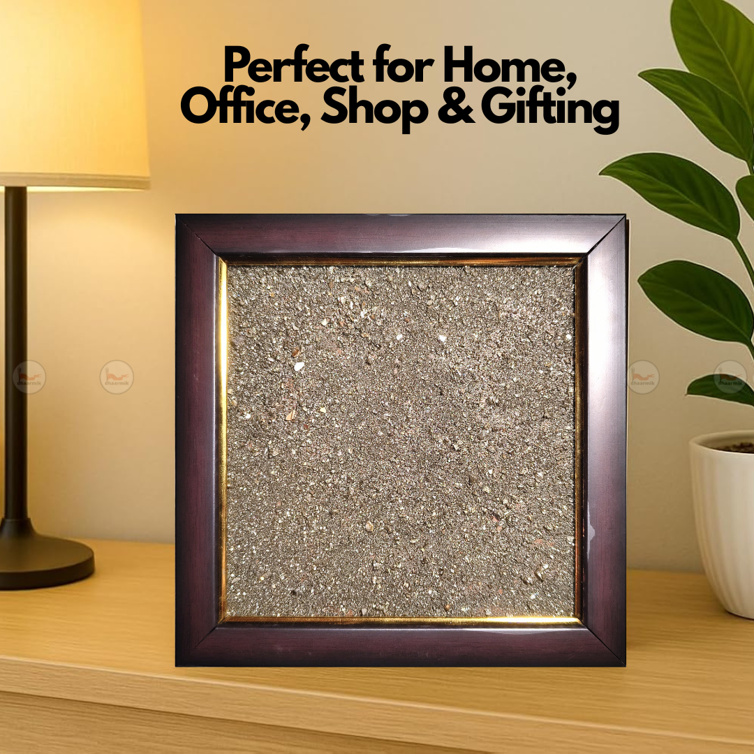 Raw Pyrite Dust Frame