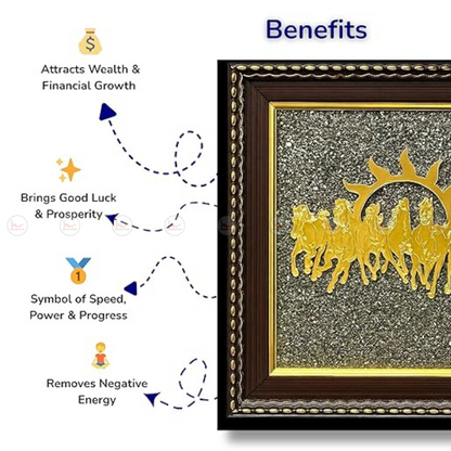 Raw Pyrite 7 Horse Frame