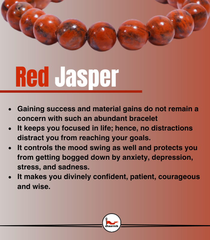 Raw Red Jasper Keychain