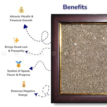 Raw Pyrite Dust Frame