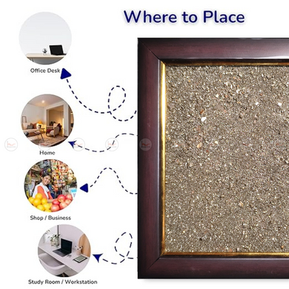 Raw Pyrite Dust Frame
