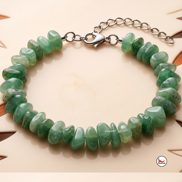 Green Aventurine Chip Bracelet