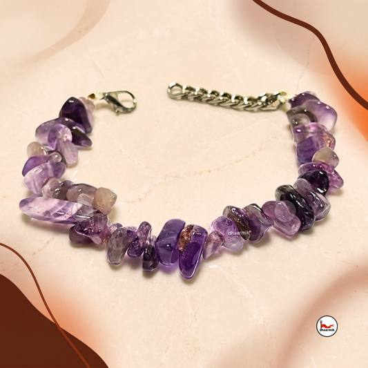 Amethyst Chip Bracelet