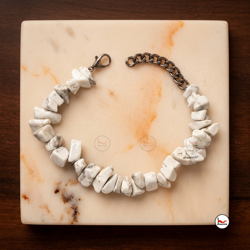 Howlite Chip Bracelet