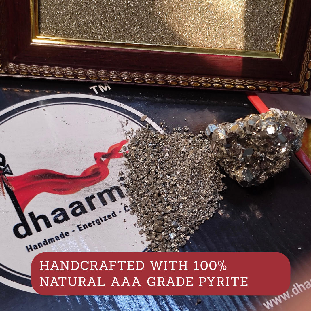 Raw Pyrite 7 Horse Frame