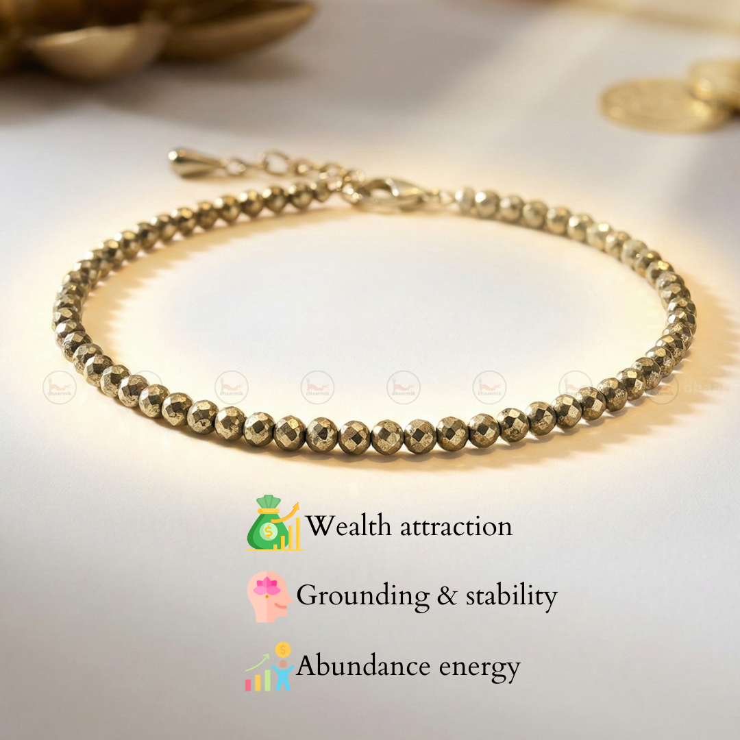 Raw Pyrite Anklet