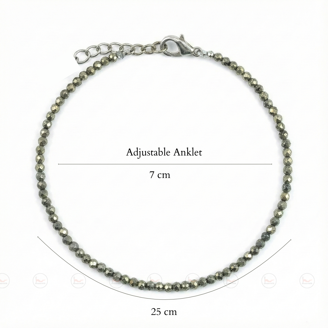 Raw Pyrite Anklet