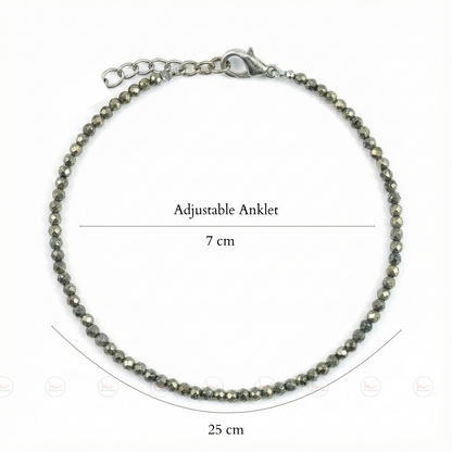 Raw Pyrite Anklet