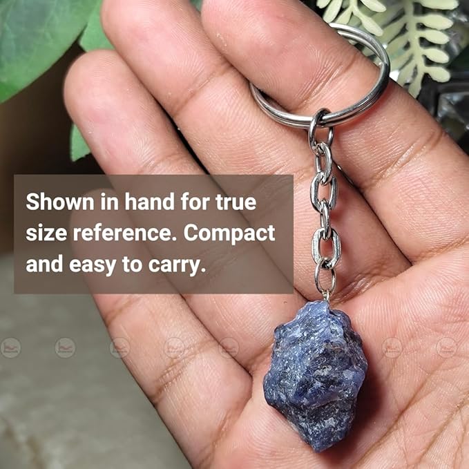 Raw Clear Quartz Keychain