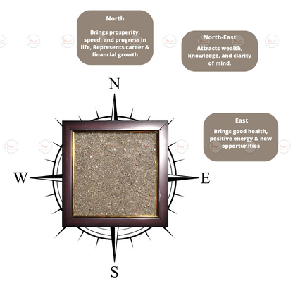 Raw Pyrite Dust Frame