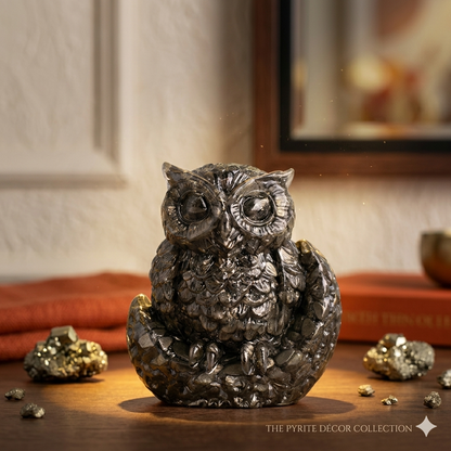 Raw Pyrite Big Owl
