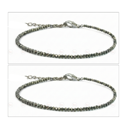 Raw Pyrite Anklet